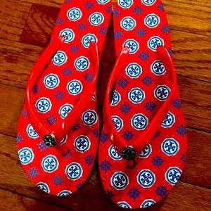 Tory Burch Red flip flops
